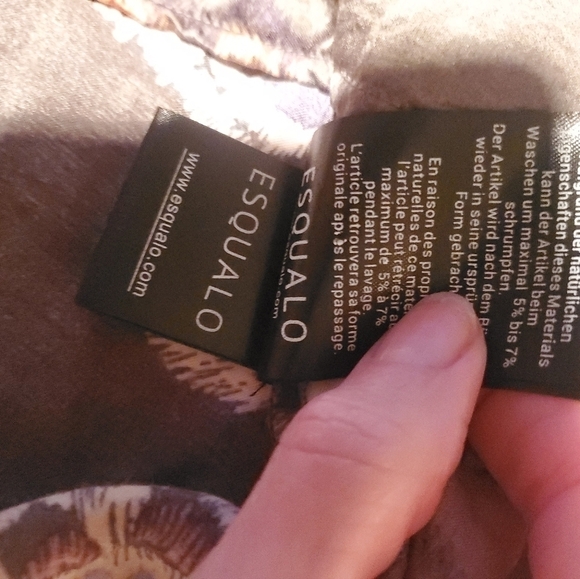 Esqualo Elements Print Long Sleeve Paisley Light Sz. 12 Blouse - Picture 13 of 15